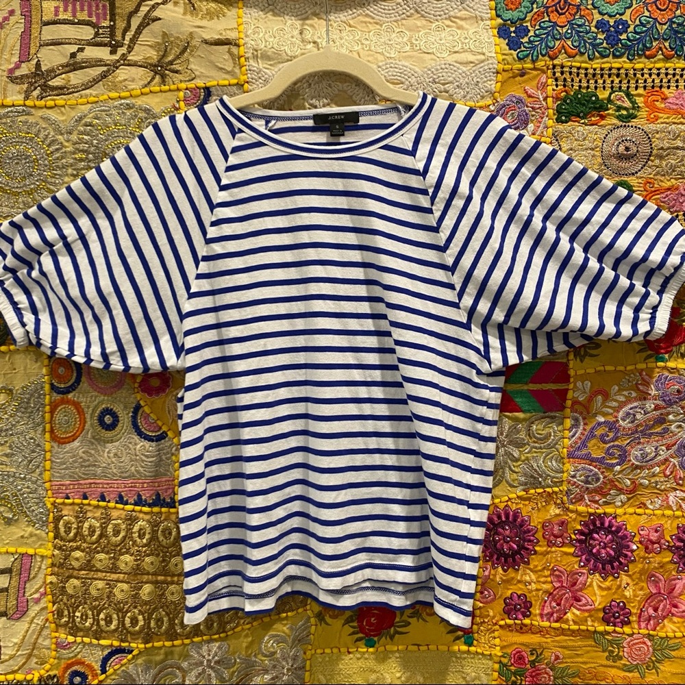 J Crew Striped Cotton Shirt
